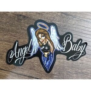 Vtg Latino Vending Machine Prism Sticker Angel Baby 2004 Made In USA